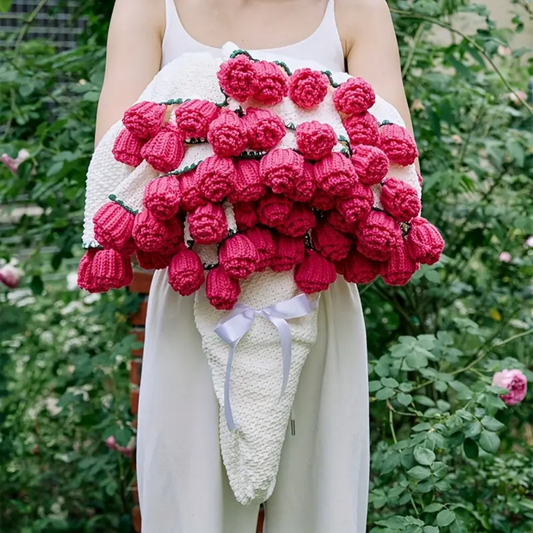 Rose Crochet Bouquet Blanket